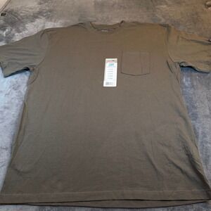 Dickies Cool & Dry Short Sleeve Pocket T-Shirt Olive Green Mens Extra Large
